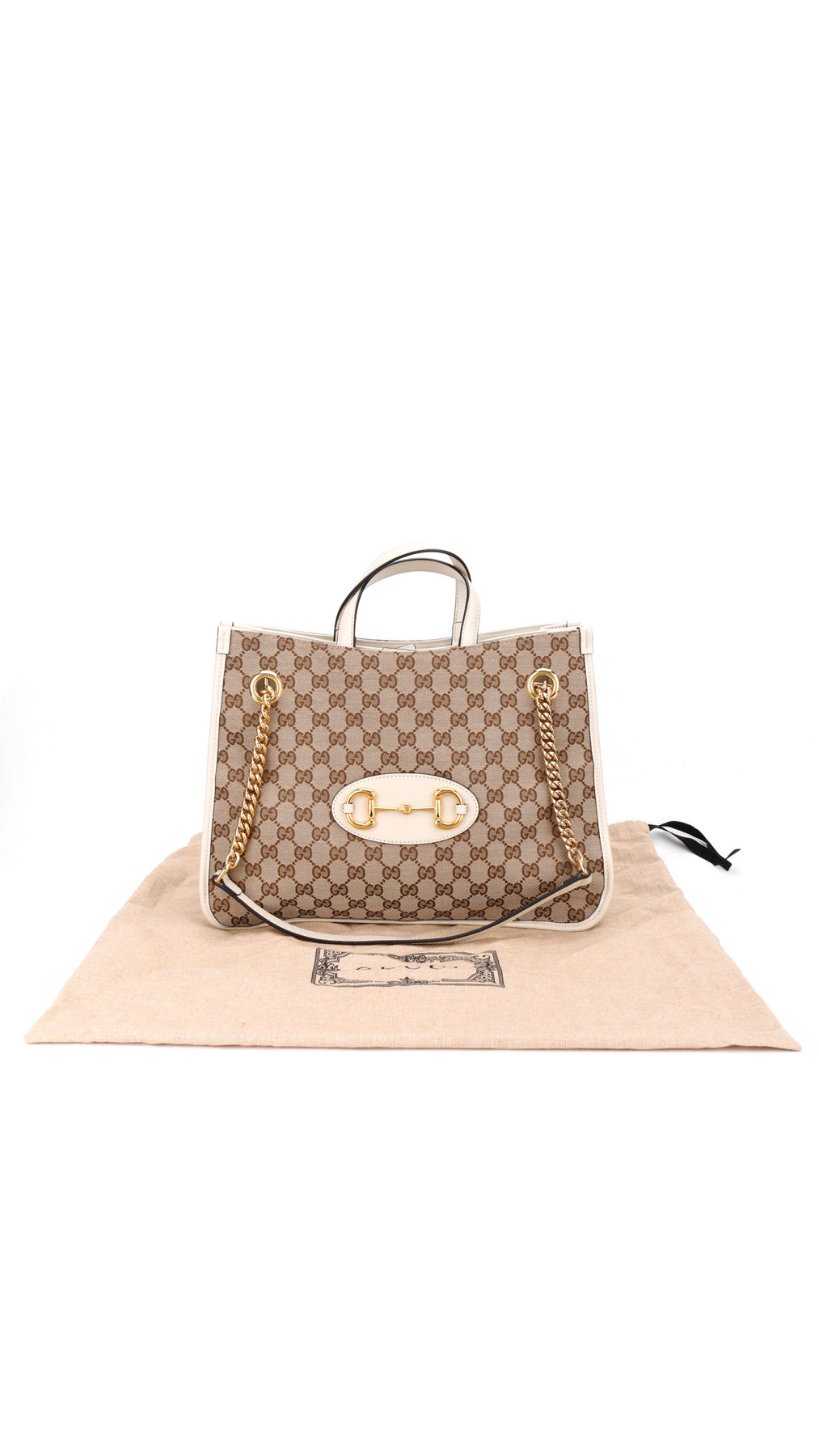 Gucci Horsebit 1955 Tote Bag Medium - Brun