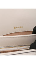 Gucci Horsebit 1995 Axelväska - Grå/Vit
