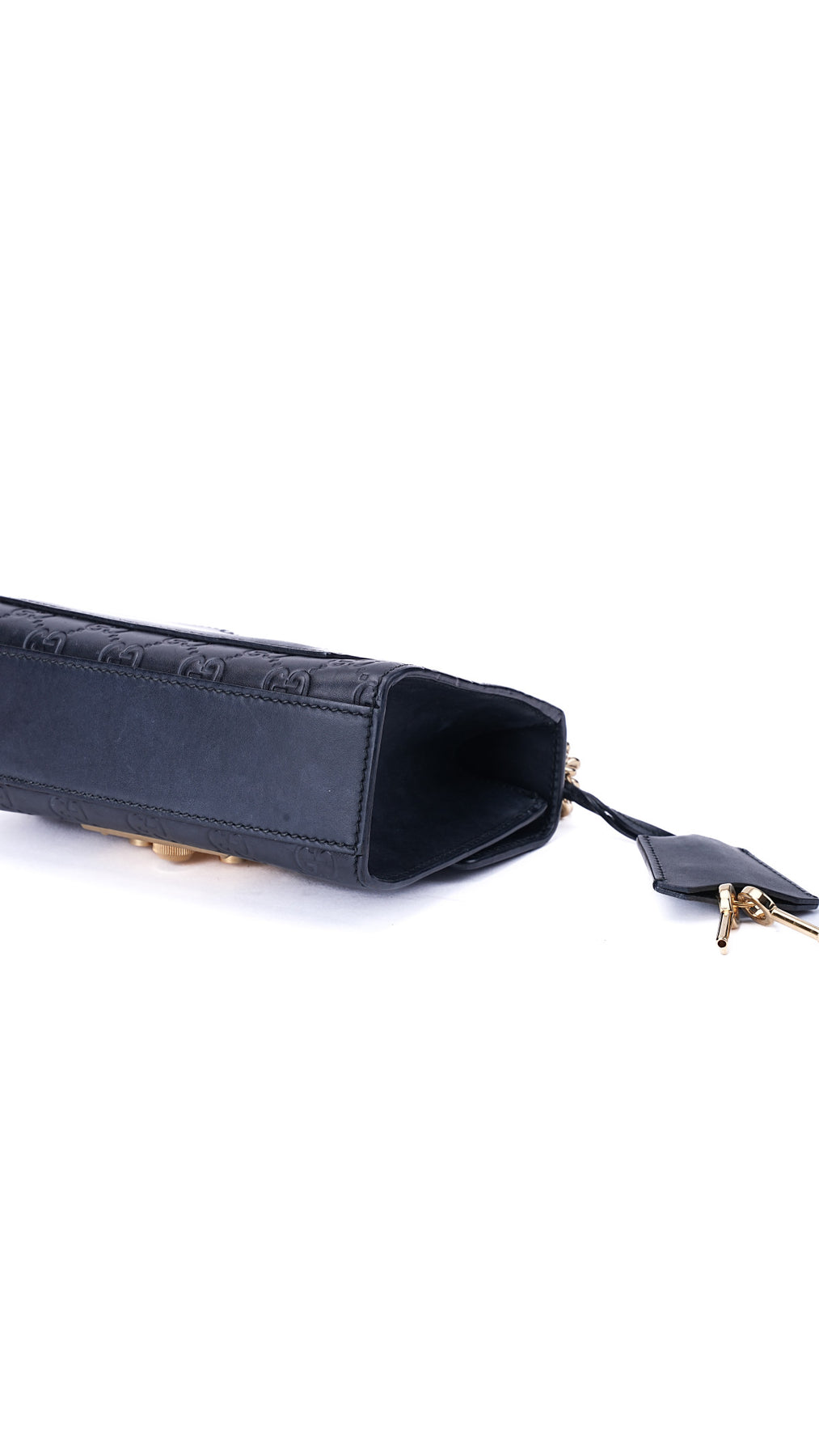 Gucci Padlock Axelväska Guccissima - Svart