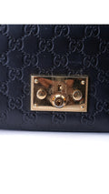 Gucci Padlock Axelväska Guccissima - Svart