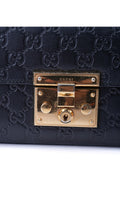 Gucci Padlock Axelväska Guccissima - Svart