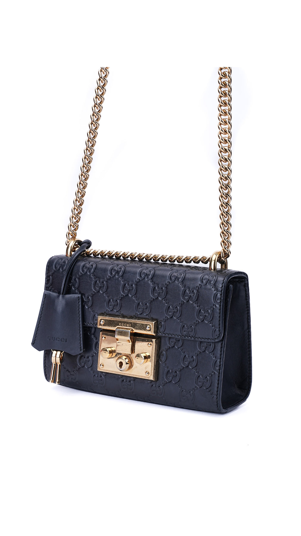 Gucci Padlock Axelväska Guccissima - Svart