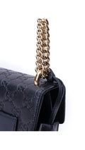 Gucci Padlock Axelväska Guccissima - Svart