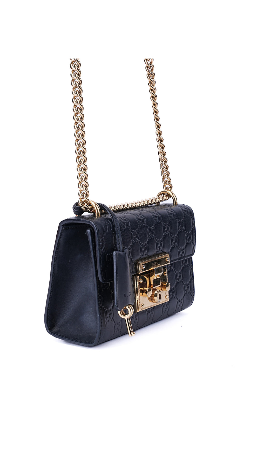 Gucci Padlock Axelväska Guccissima - Svart