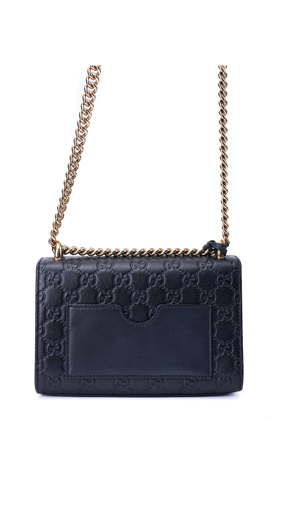 Gucci Padlock Axelväska Guccissima - Svart