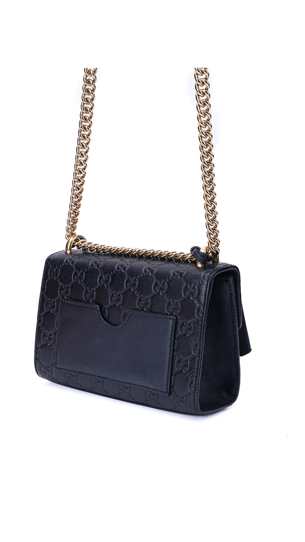 Gucci Padlock Axelväska Guccissima - Svart
