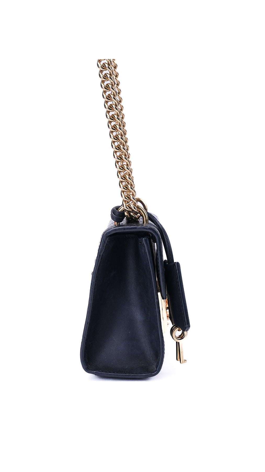 Gucci Padlock Axelväska Guccissima - Svart