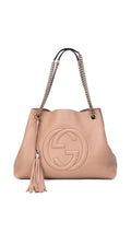 Gucci Soho Chain Tote Bag - Beige