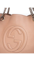 Gucci Soho Chain Tote Bag - Beige