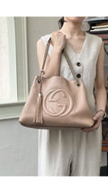 Gucci Soho Chain Tote Bag - Beige