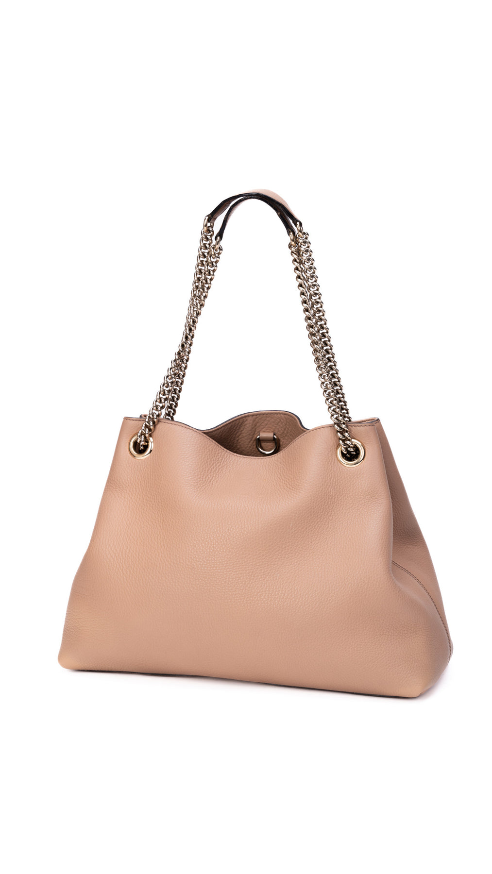 Gucci Soho Chain Tote Bag - Beige