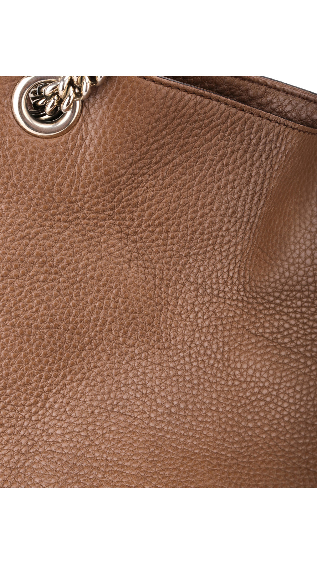 Gucci Soho Chain Tote Bag - Beige