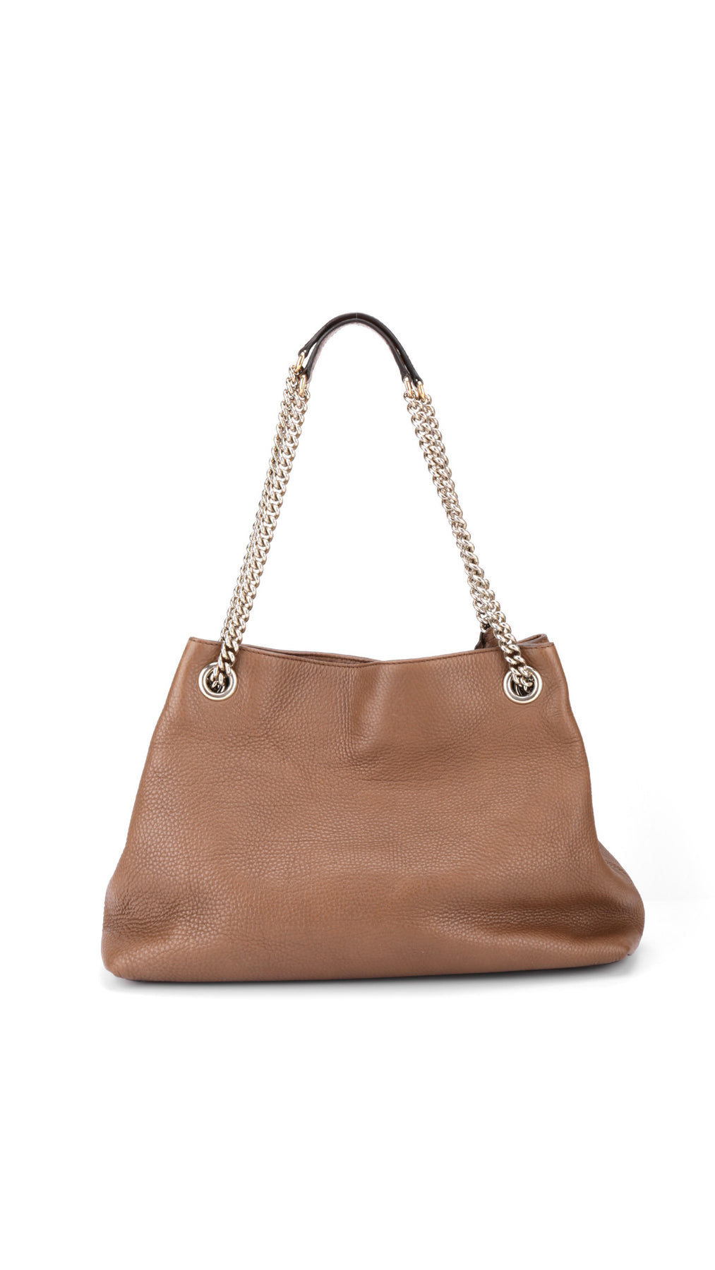 Gucci Soho Chain Tote Bag - Beige