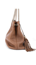 Gucci Soho Chain Tote Bag - Beige