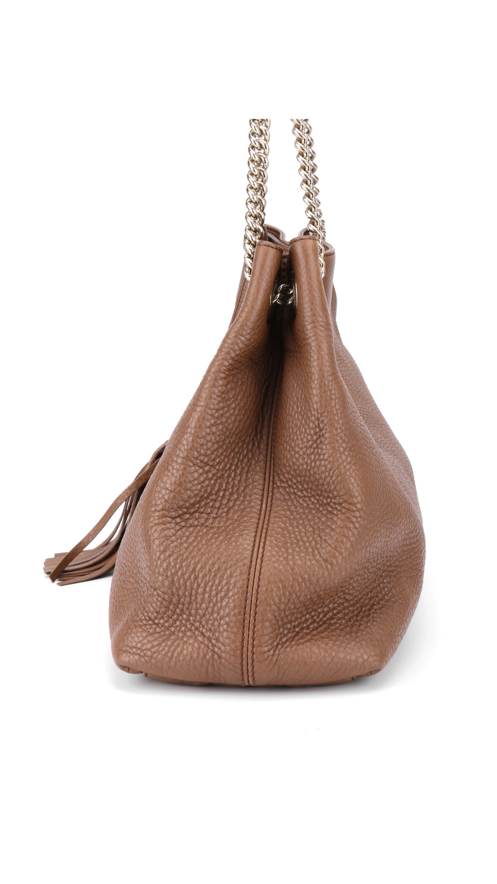 Gucci Soho Chain Tote Bag - Beige