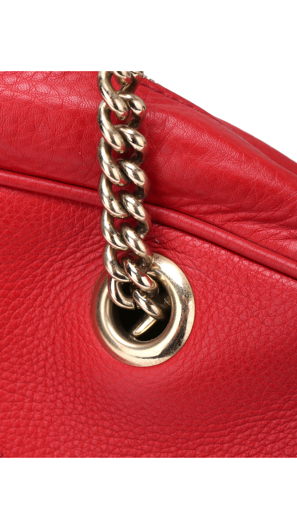 Gucci Soho Disco Tote Bag - Röd