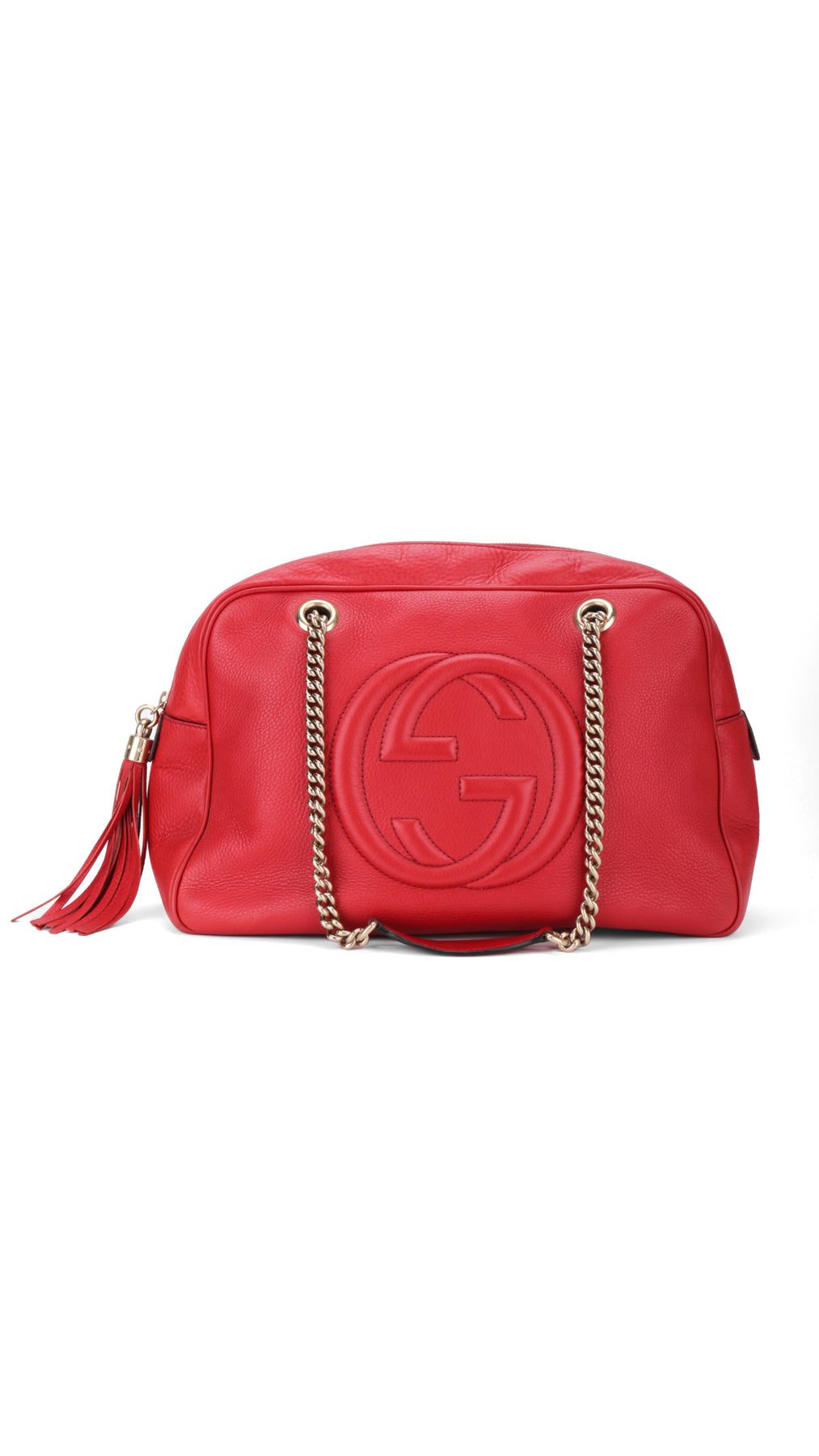 Gucci Soho Disco Tote Bag - Röd