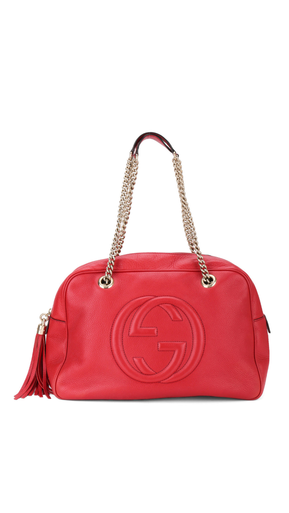 Gucci Soho Disco Tote Bag - Röd