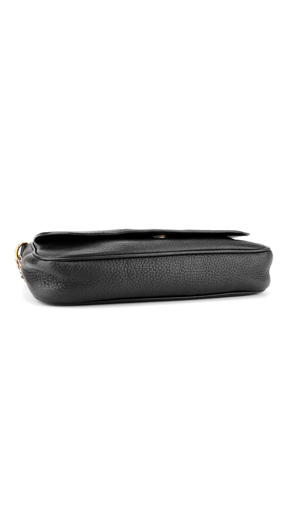 Gucci Soho Leather Chain Shoulder Bag - Black