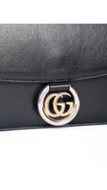 Gucci Logo Plaque Axelväska - Svart