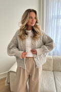 Ellaic Cardigan - Light Greige