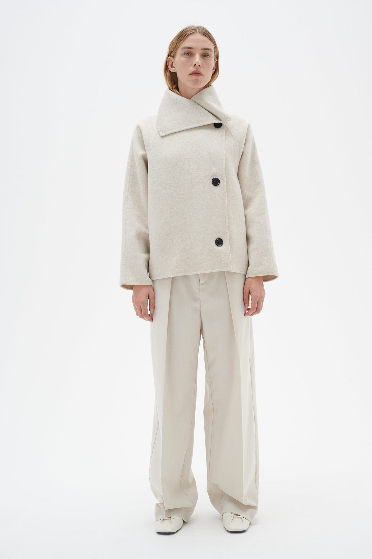 TiaraIW Short Coat - Haze Melange