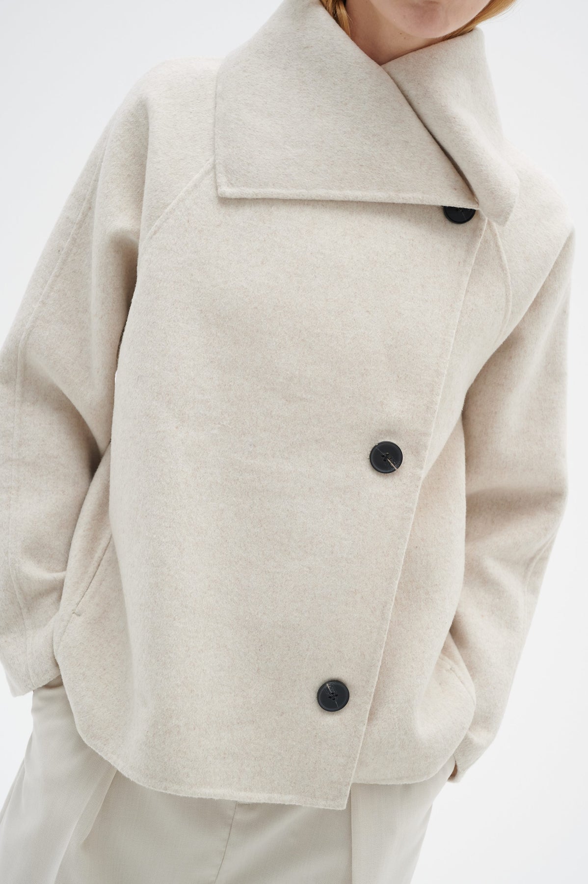 TiaraIW Short Coat - Haze Melange
