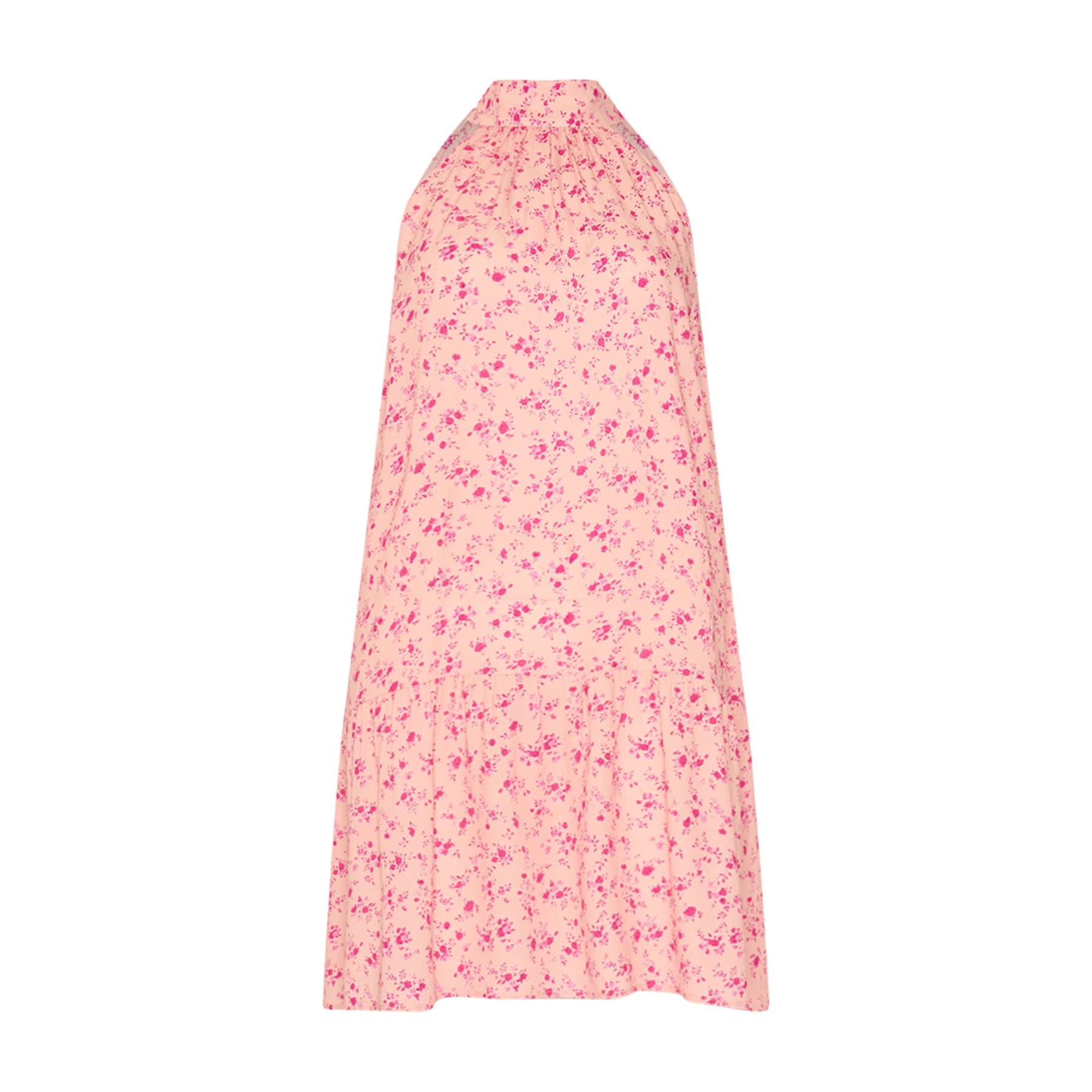 London Short Dress - Cheryl Pink Print