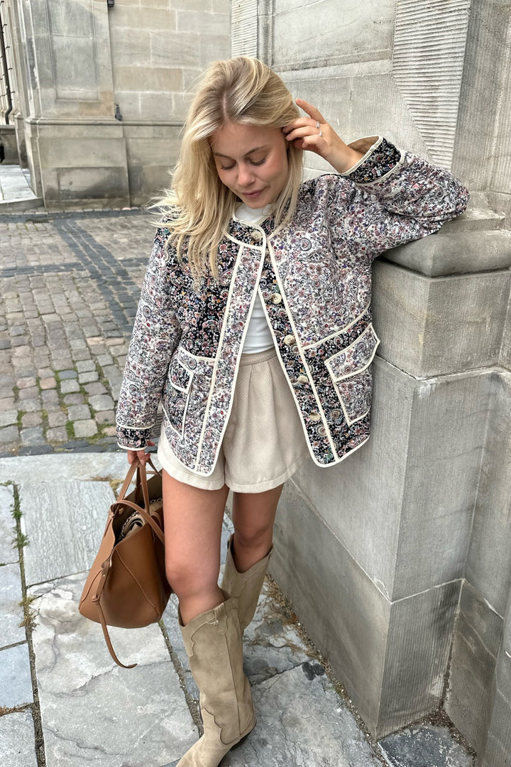 Emmyic Quilted Jacket - Multi Paisley