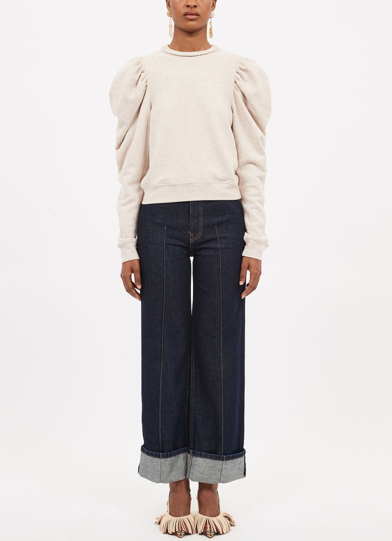 Drew Pullover - Oatmeal Melange