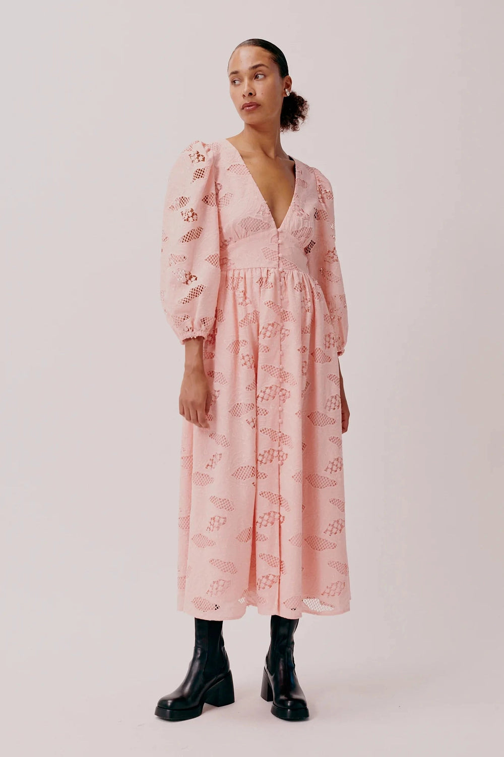 Lillian Dress - Rose Bud