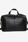 Holdall Medium Weekend Bag - Black Leather Look
