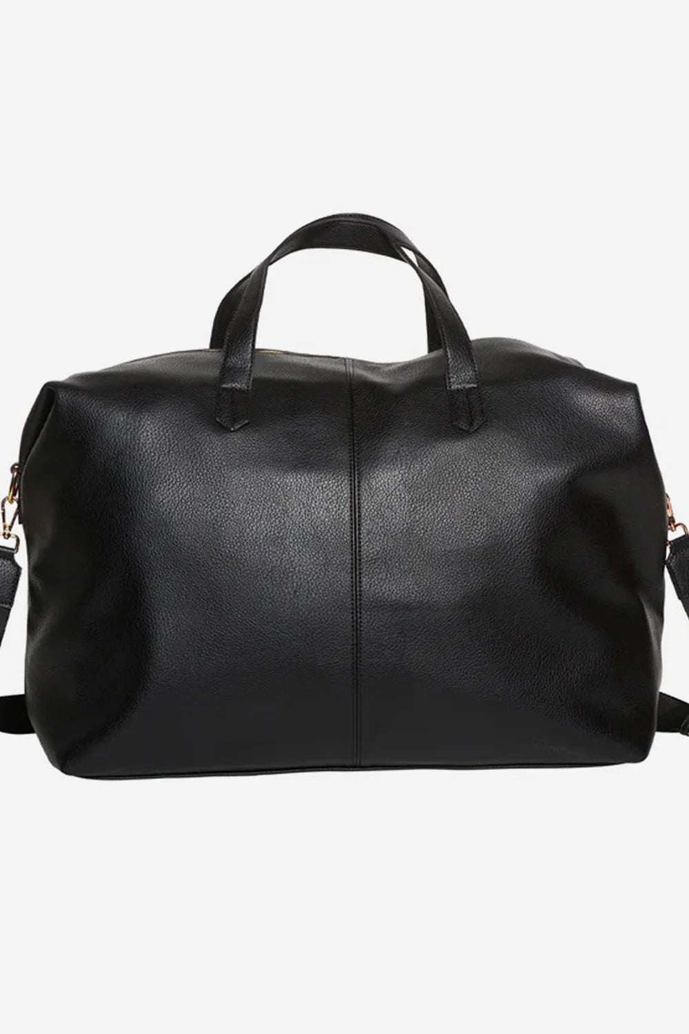 Holdall Medium Weekend Bag - Black Leather Look