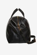Holdall Medium Weekend Bag - Black Leather Look