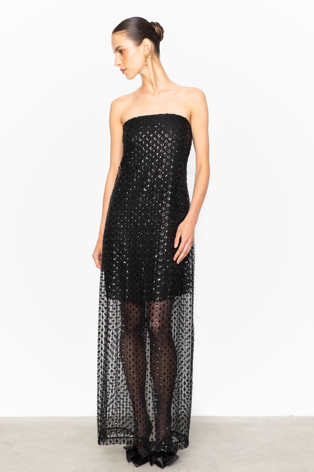 Giovanna Beaded Dress - Svart