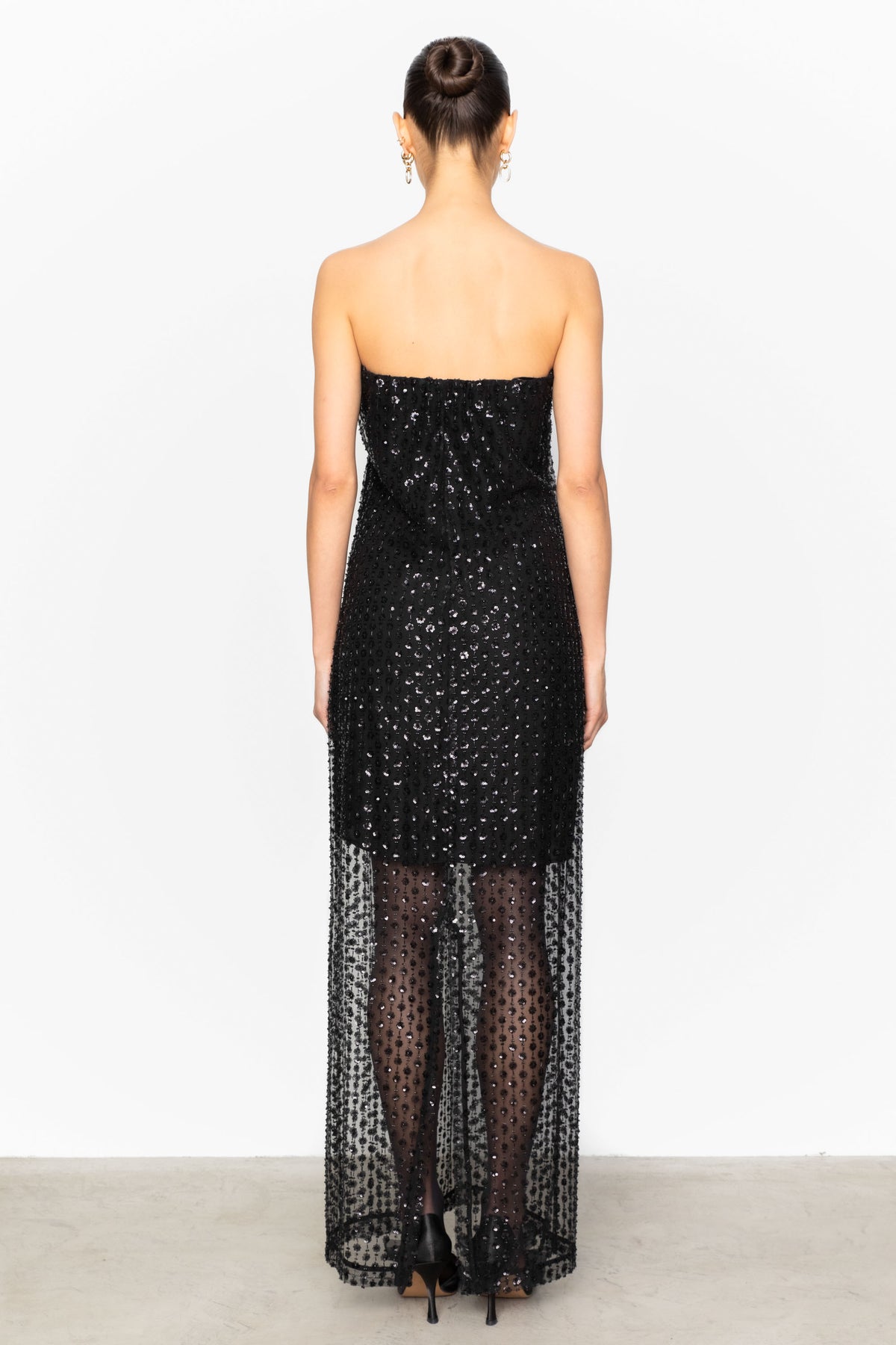 Giovanna Beaded Dress - Svart