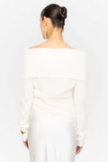 Eliette Off-Shoulder Knit - Cream