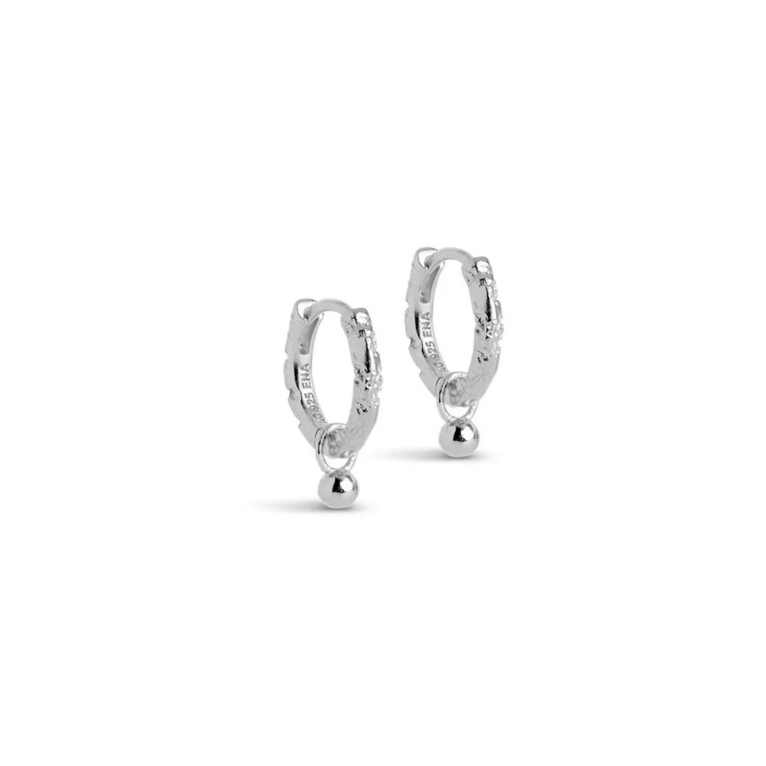 Belle Hoops - Silver