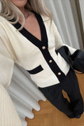 N-Lenyxette Knit Cardigan - Vit