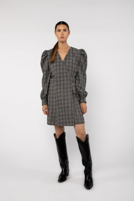 Iben Dress - Black Check