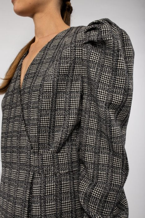 Iben Dress - Black Check