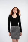 Iben Skirt - Black Check
