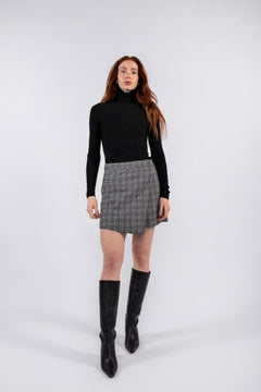 Iben Skirt - Black Check