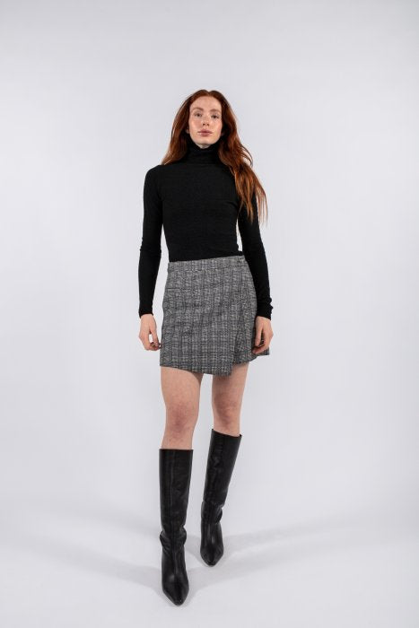 Iben Skirt - Black Check