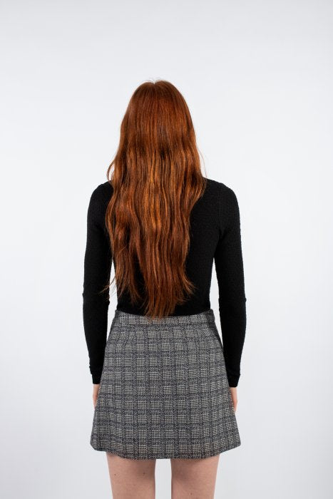 Iben Skirt - Black Check
