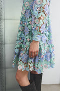 Star Ls Dress - Blue Mix