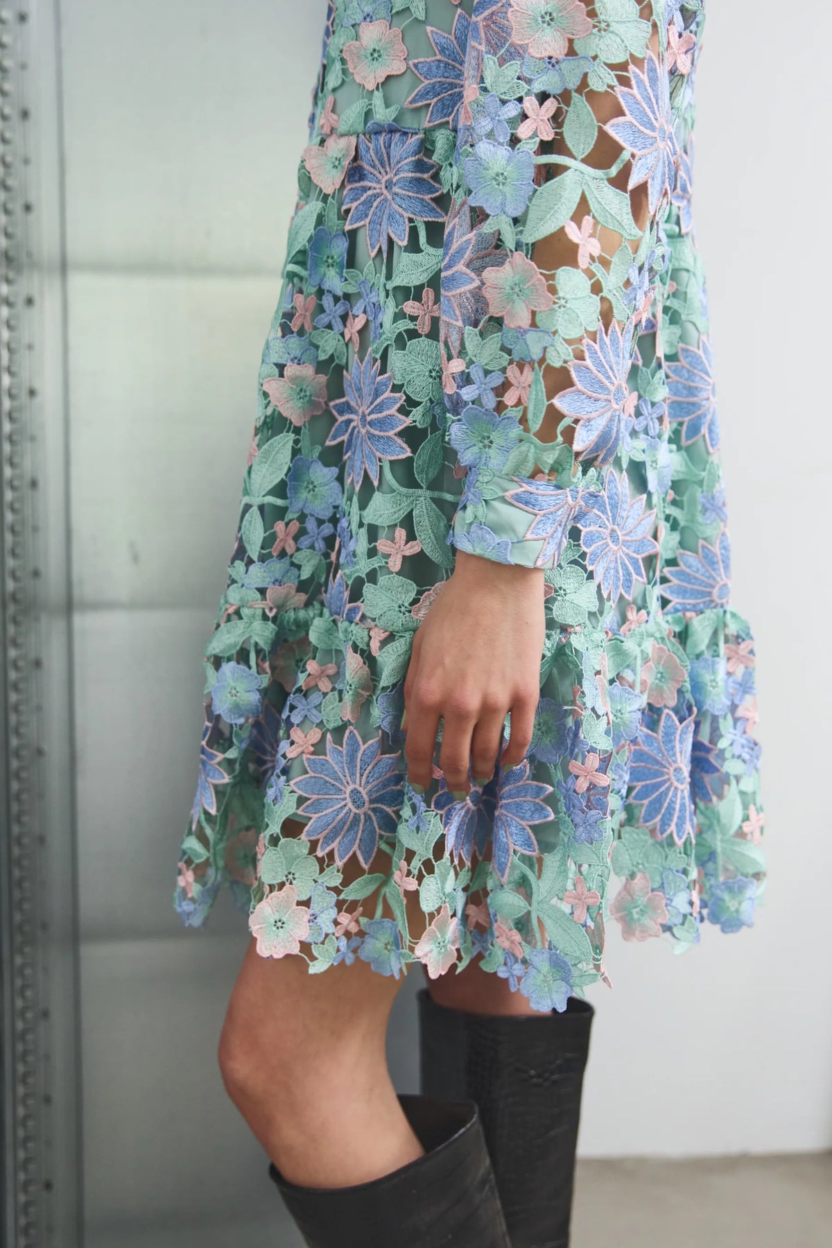 Star Ls Dress - Blue Mix