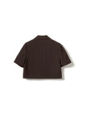 N-Leanne Crop Blazer - Choklad