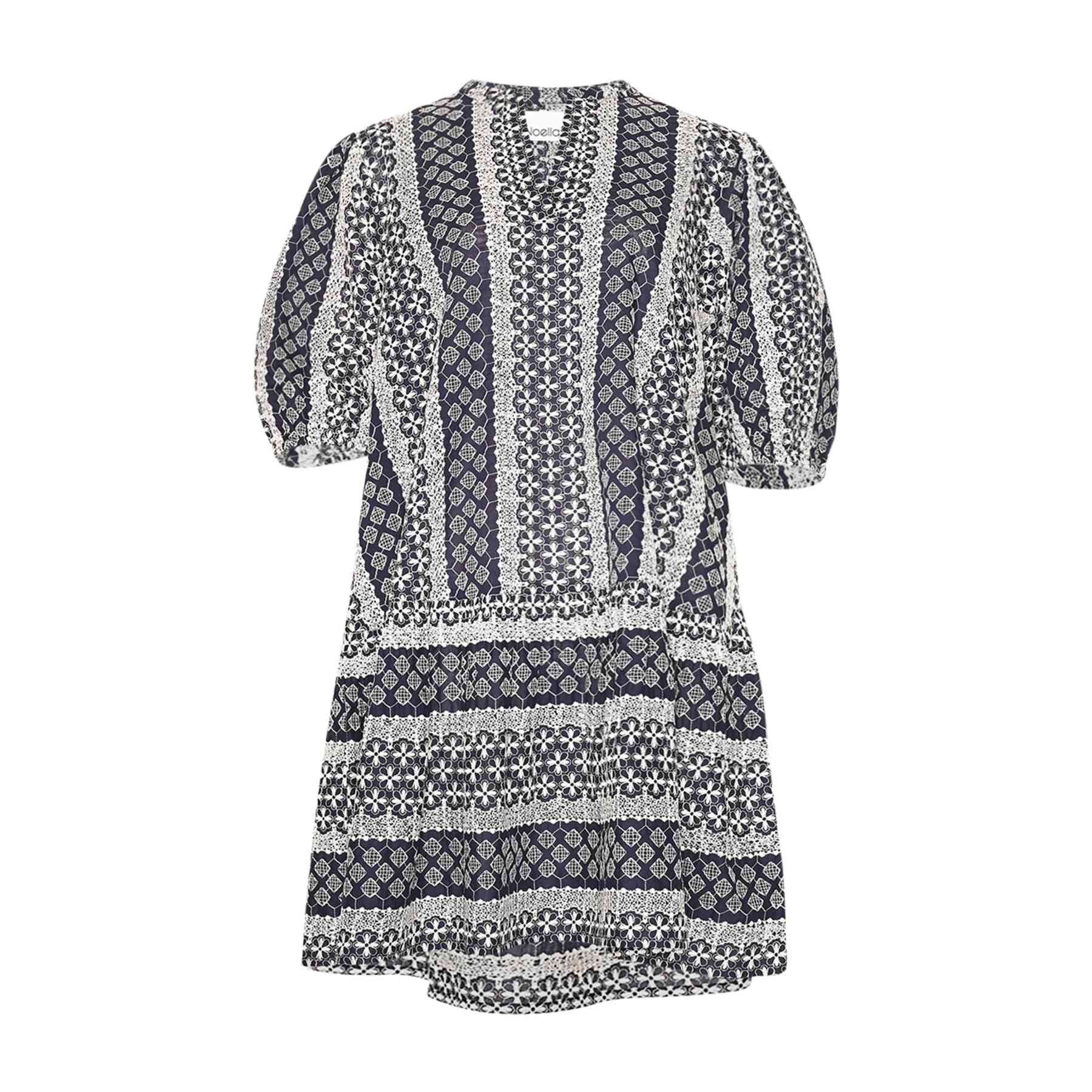 Lillianna Dress - Navy Sugar Combo