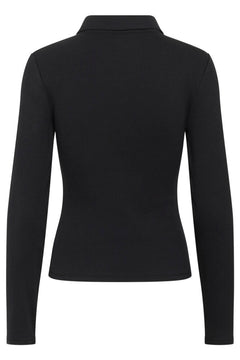 GZdrew Ls Polo Top - Black